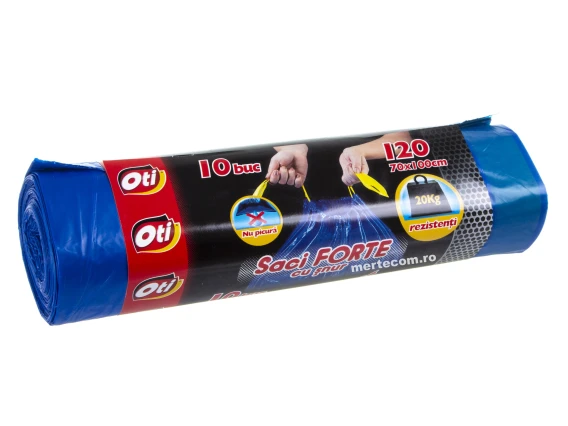 Saci menajeri cu snur Oti 120litri 10bucati