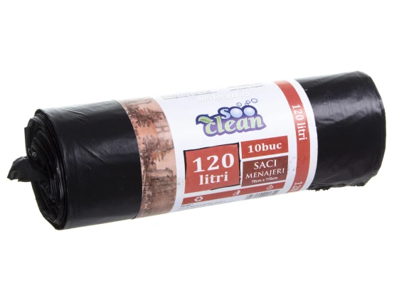 Saci menajeri 120L 10buc Soo Clean