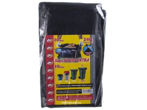 Saci menajeri Solid Extra 240 litri 10 bucati