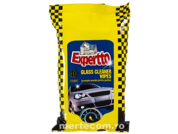 Servetele umede pentru geam Expertto 40buc