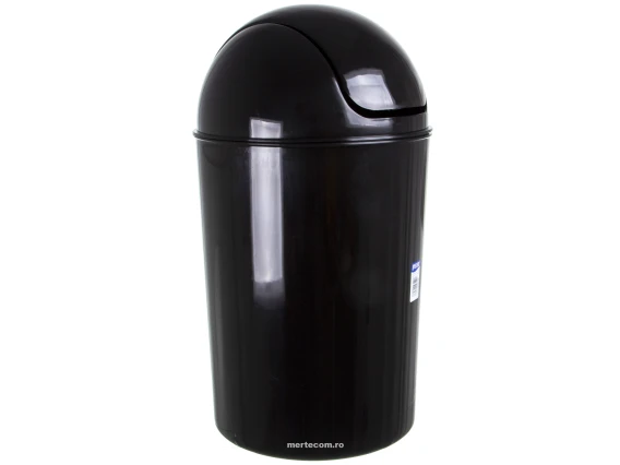 Cos gunoi negru push-bin Meco 25litri H-53cm
