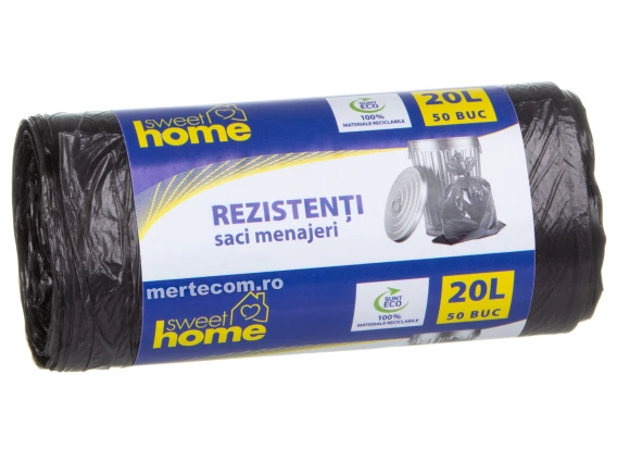 Saci menajeri Sweet Home 20 litri 50 bucati