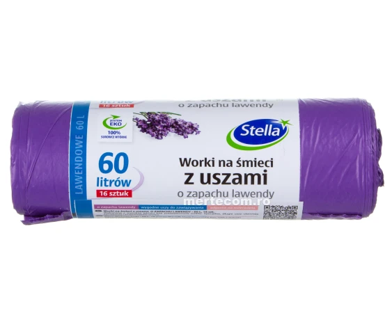 Saci menajeri parfumati cu urechi Stella 60 litri 16 bucati