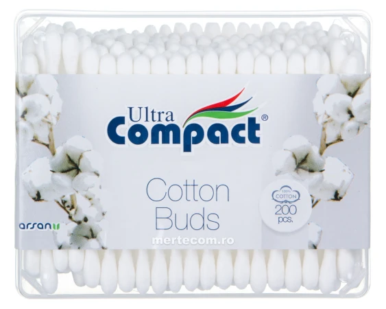 Betisoare de urechi Ultra Compact 200bucati