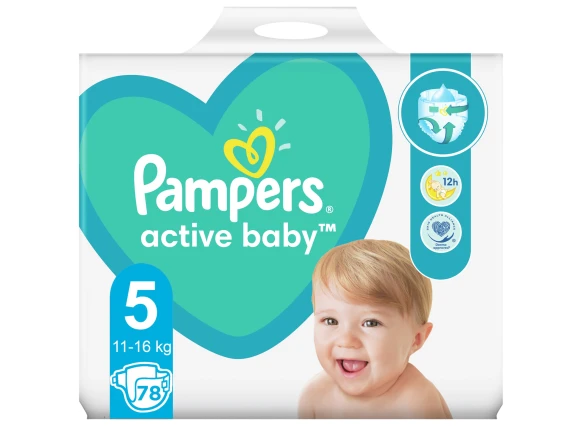 Pampers active baby numarul 5 78 bucati