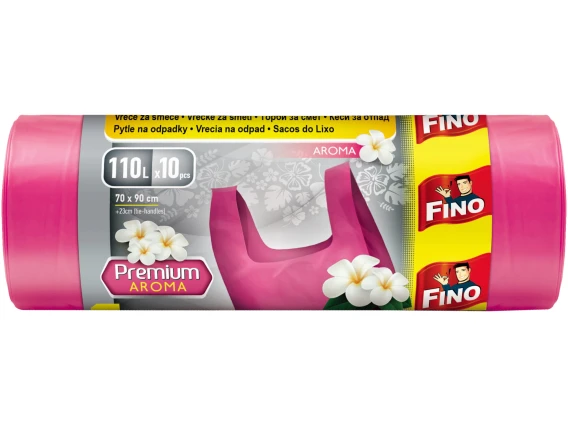Saci menajeri parfumati cu manere Fino 110litri 10bucati