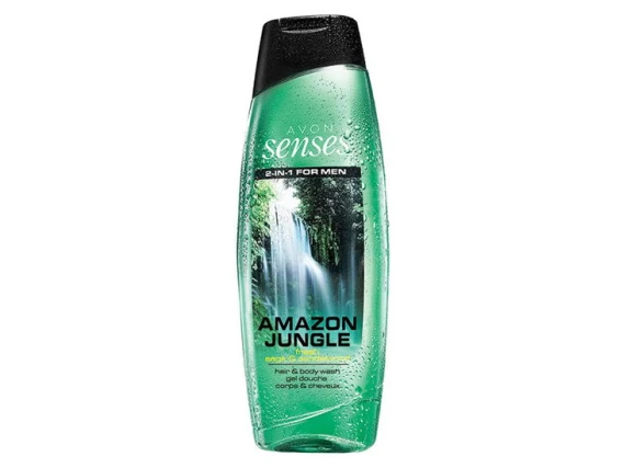 Sampon si gel de dus 2in1 Avon Senses Men 500ml (Amazon Jungle)