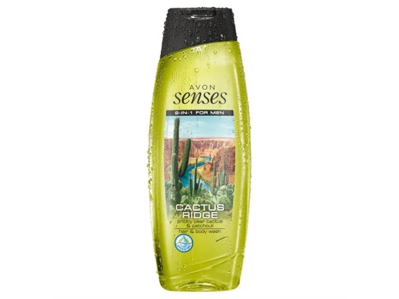 Sampon si gel de dus 2in1 Avon Senses Men 500ml (Cactus Ridge)