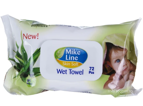 Servetele umede cu capac Mike Line Aloe Vera 72bucati