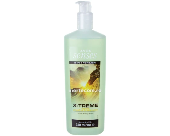 Sampon si gel de dus 2in1 Avon Senses Men 720ml (X-Treme)