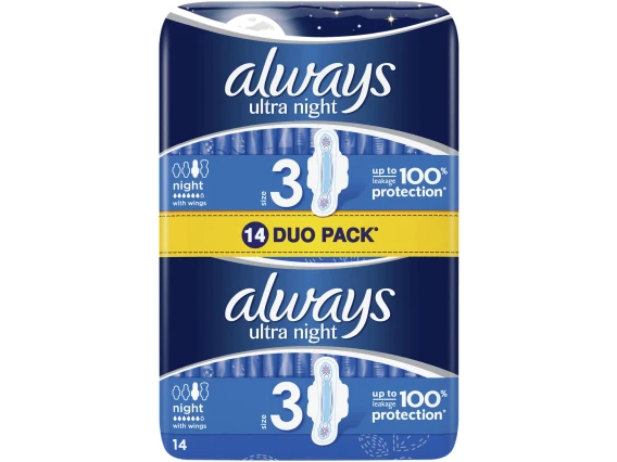 Absorbante Always Ultra Night Duo 14bucati