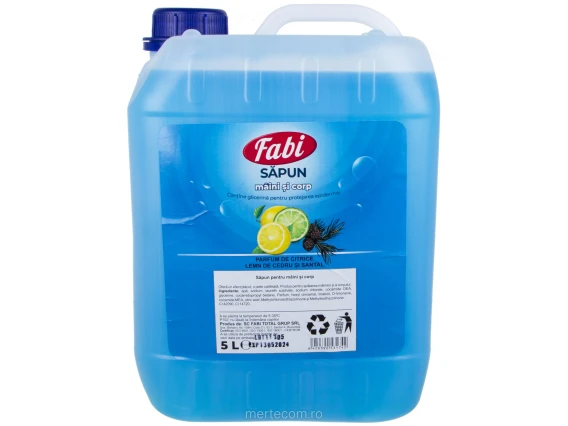 Săpun lichid cu glicerină Fabi 5 litri