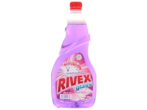 Detergent geam Rivex Glass rezerva 750 ml (Floral)