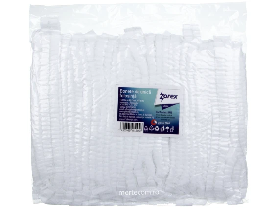 Bonete de unica folosinta Zorex 100bucati