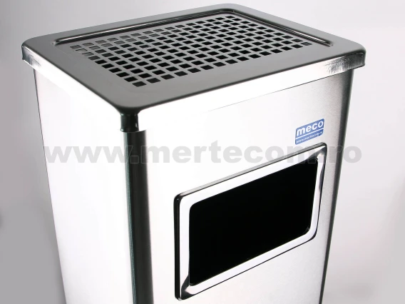 Cos gunoi inox satinat scrumiera Meco H-61 cm