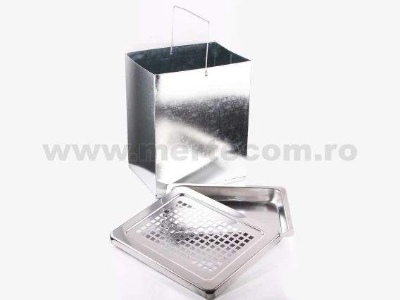 Cos gunoi inox satinat scrumiera Meco H-61 cm