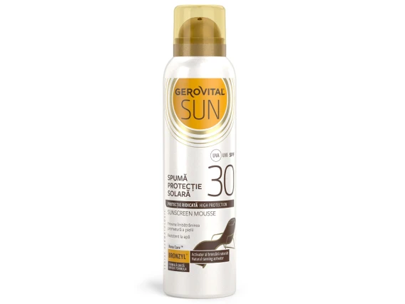 Spuma de protectie solara Gerovital Sun SPF30 150ml