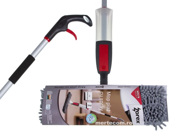 Mop plat din microfibra cu spray Zorex