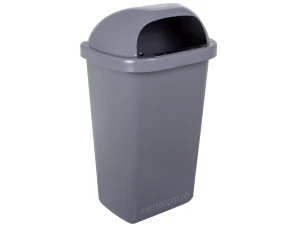 Cos gunoi stradal Meco 50 litri H-60 cm (Gri)
