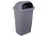 Cos gunoi stradal Meco 50 litri H-60 cm (Gri)