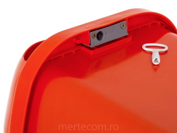 Cos gunoi stradal Meco 50 litri H-60 cm (Portocaliu)