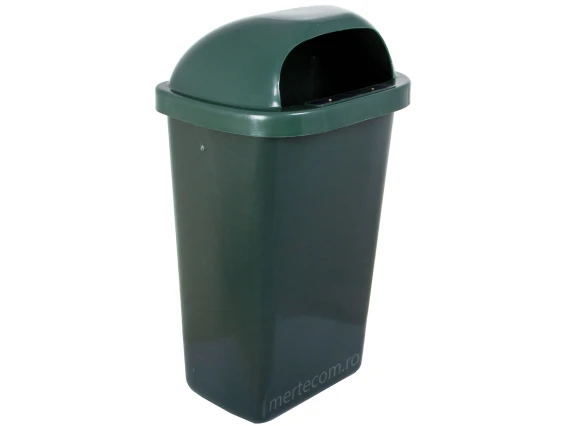 Cos gunoi stradal Meco 50 litri H-60 cm (Verde)