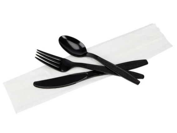 Set catering Tris negru 100buc