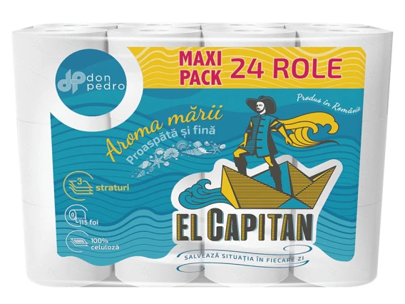 Hartie igienica 24role 3straturi El Capitan