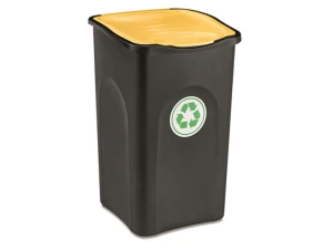 Cos gunoi colectare selectiva EcoGreen 50 litri H56cm (Galben)