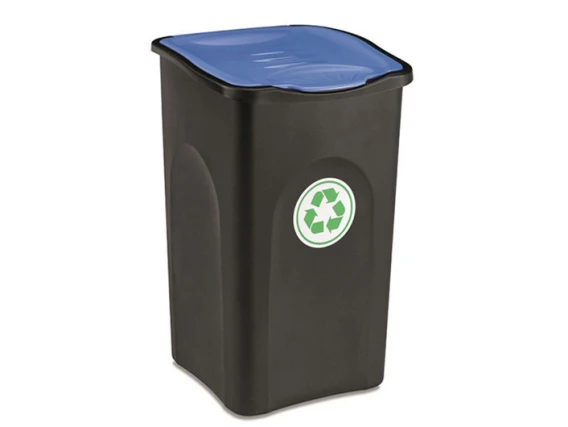 Cos gunoi colectare selectiva EcoGreen 50 litri H56cm (Albastru)