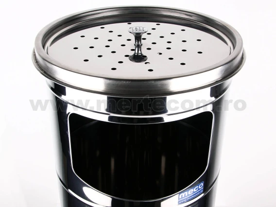Cos gunoi scrumiera perforata inox lucios 25cm H-60cm