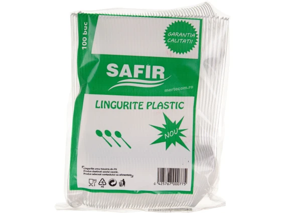 Lingurite plastic de unica folosinta 100 bucati