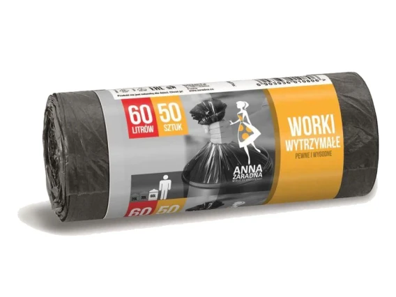 Saci menajeri rezistenti HDPE Ana 60L 50 bucati