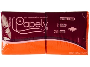 Servetele masa colorate Papely 33cmx33cm 2straturi 250bucati