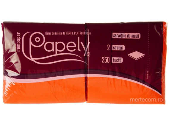 Servetele masa colorate Papely 33cmx33cm 2straturi 250bucati