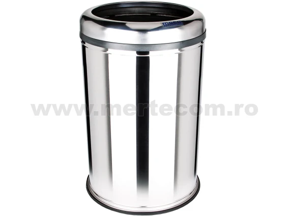 Cos gunoi Lux 12 litri deschis inox lucios H-38 cm Meco