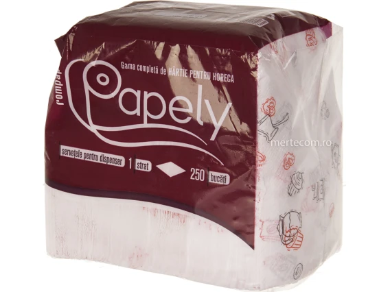 Servetele masa pentru dispenser Papely 250bucati 45pac/bax