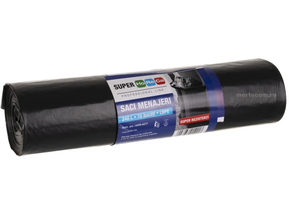 Saci gunoi menajeri Super Horeca 240 litri 10 bucati