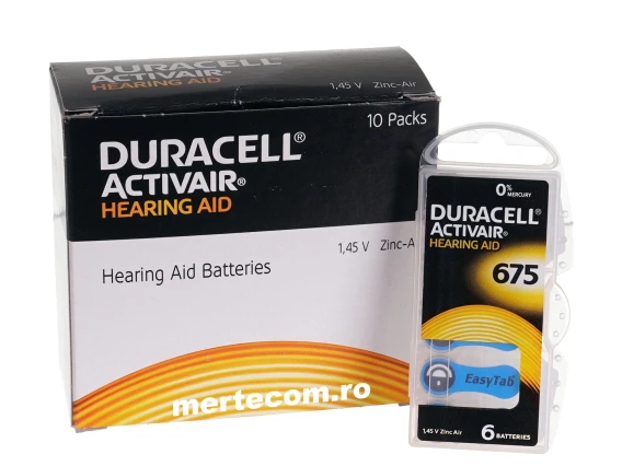 Baterii aparat auditiv Duracell 675 6bucati