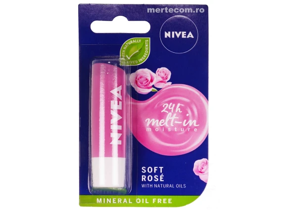 Balsam pentru buze Nivea Soft Rose 4.8g