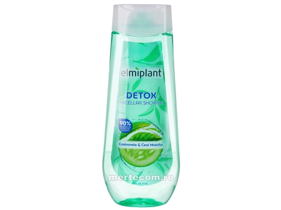Gel de dus Elmiplant Detox 400ml (Castravete si ceai Matcha)