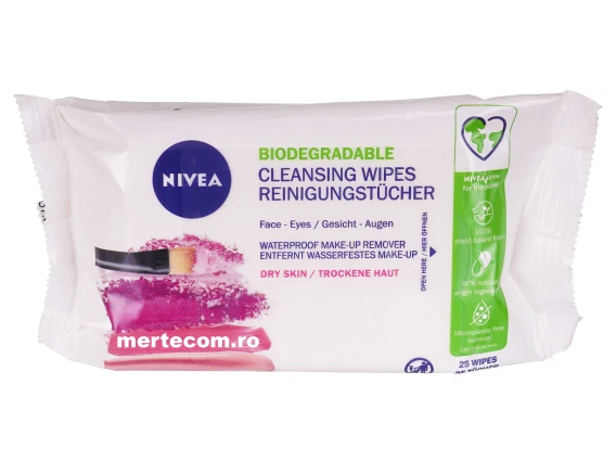 Servetele umede demachiante Nivea MicellAIR Dry Skin 25bucati