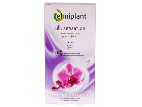 Benzi depilatoare Elmiplant Silk Sensation pentru fata 20 bucati