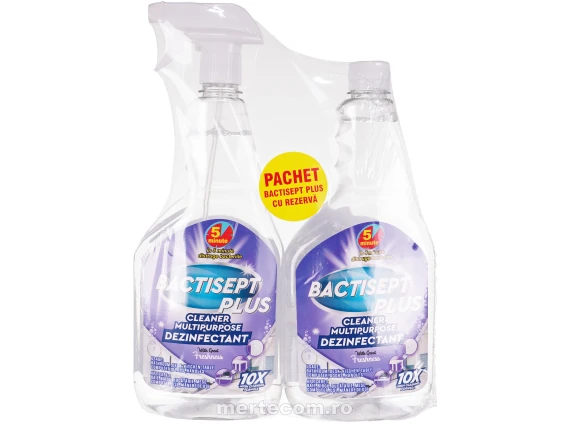 Dezinfectant multisuprafete Bactisept 2x750ml (Mov)
