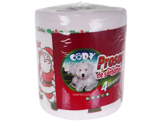 Prosop de hartie Cody 4straturi Craciun 150foi