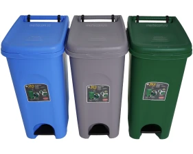 Cos pubela colectare selectiva cu pedala Urban 80 litri H80cm