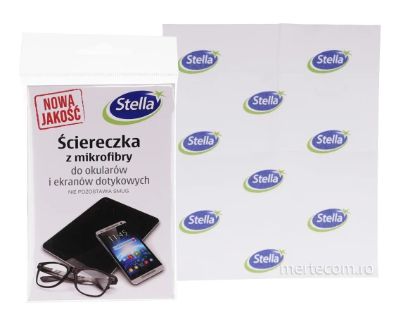 Laveta microfibra ochelari si ecrane tactile Stella