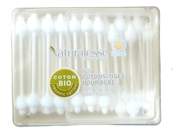 Betisoare de urechi organic Naturalesse Bebe 60bucati