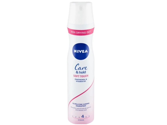 Spray fixativ par Nivea Care&Hold  Soft Touch Nr 4 Strong 250ml