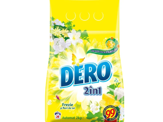 Detergent automat rufe Dero 2in1 2 kg (Frezie si flori de tei)